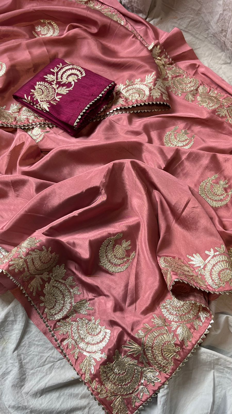 Gottapatti crepe saree