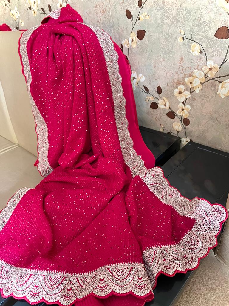 Liama gorgette sequence sarees