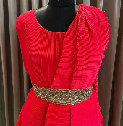 Red beauty hot indowestern dress