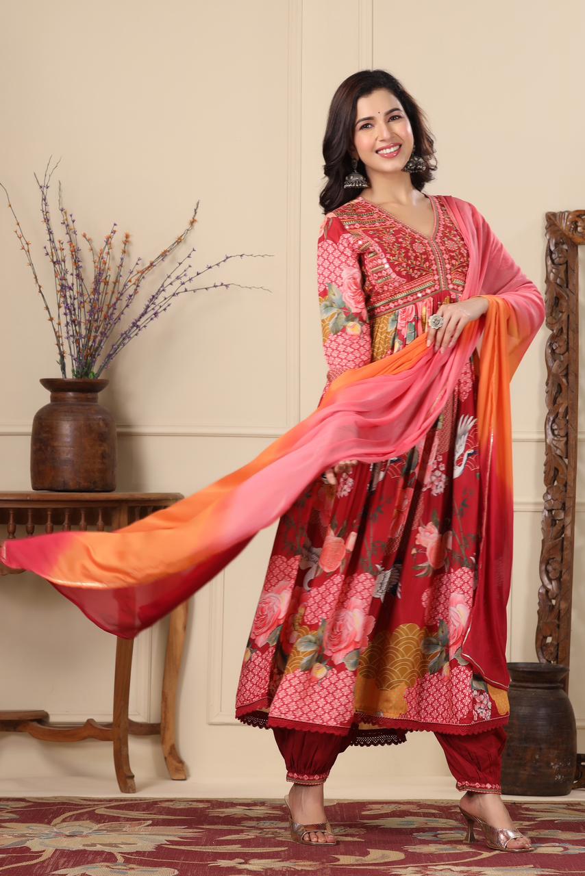 Alina Anarkali Pakistani inspired Indian suit