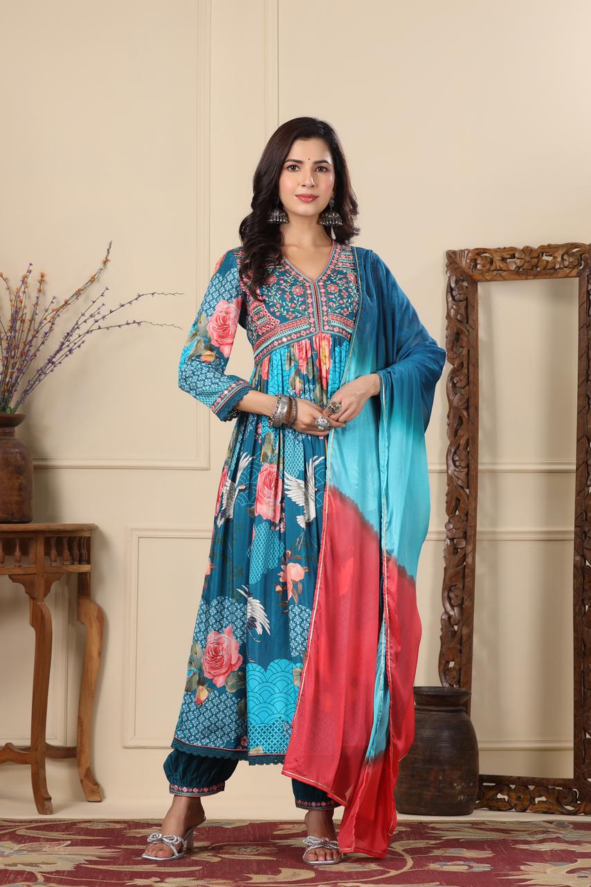 Alina Anarkali Pakistani inspired Indian suit