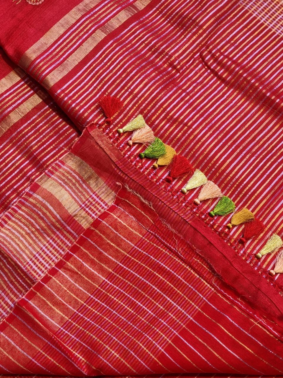 Ravina Tussar Silk Embroidered Saree