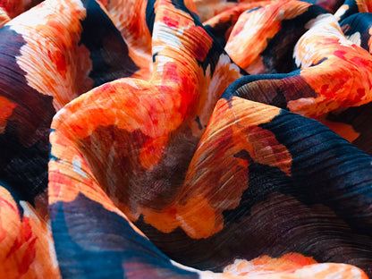 Spring floral printed saree