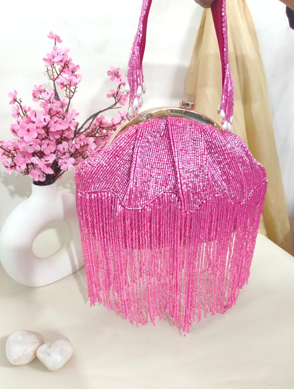 Rihana inspired tasssel clutches