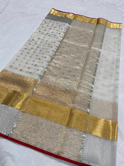 Sunehri Chanderi saree
