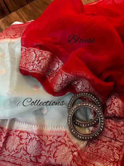 Chiffon Banarsi sexy women sari