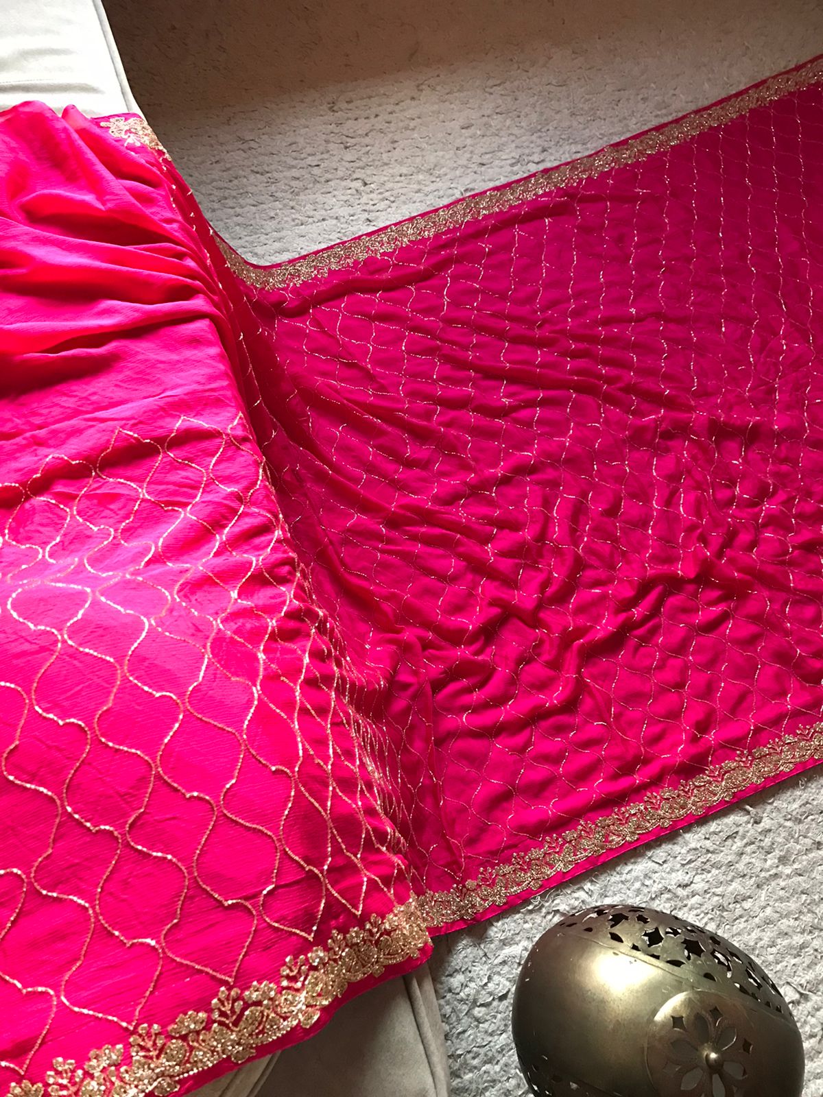 Barbie inspired Rani pink ramp sarees