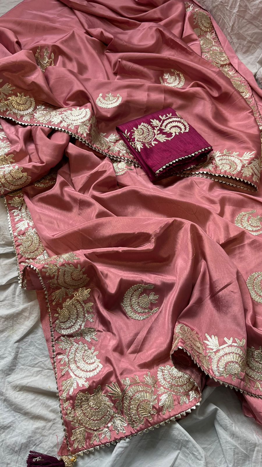 Gottapatti crepe saree