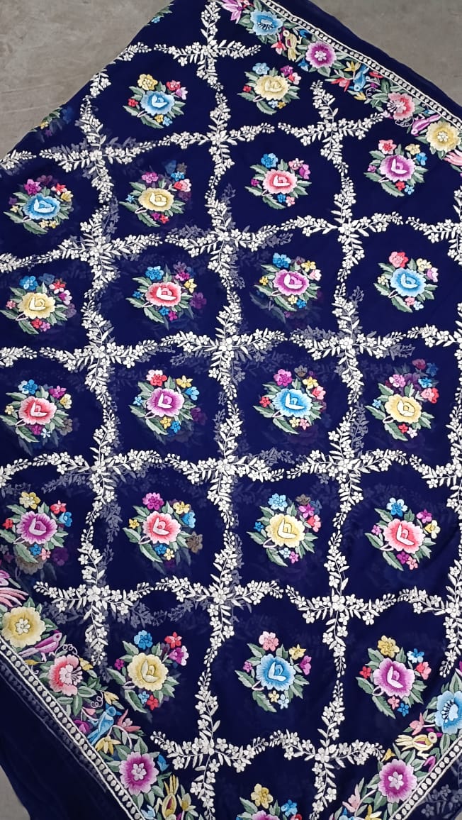 Royal Indian Parsi Gara saree