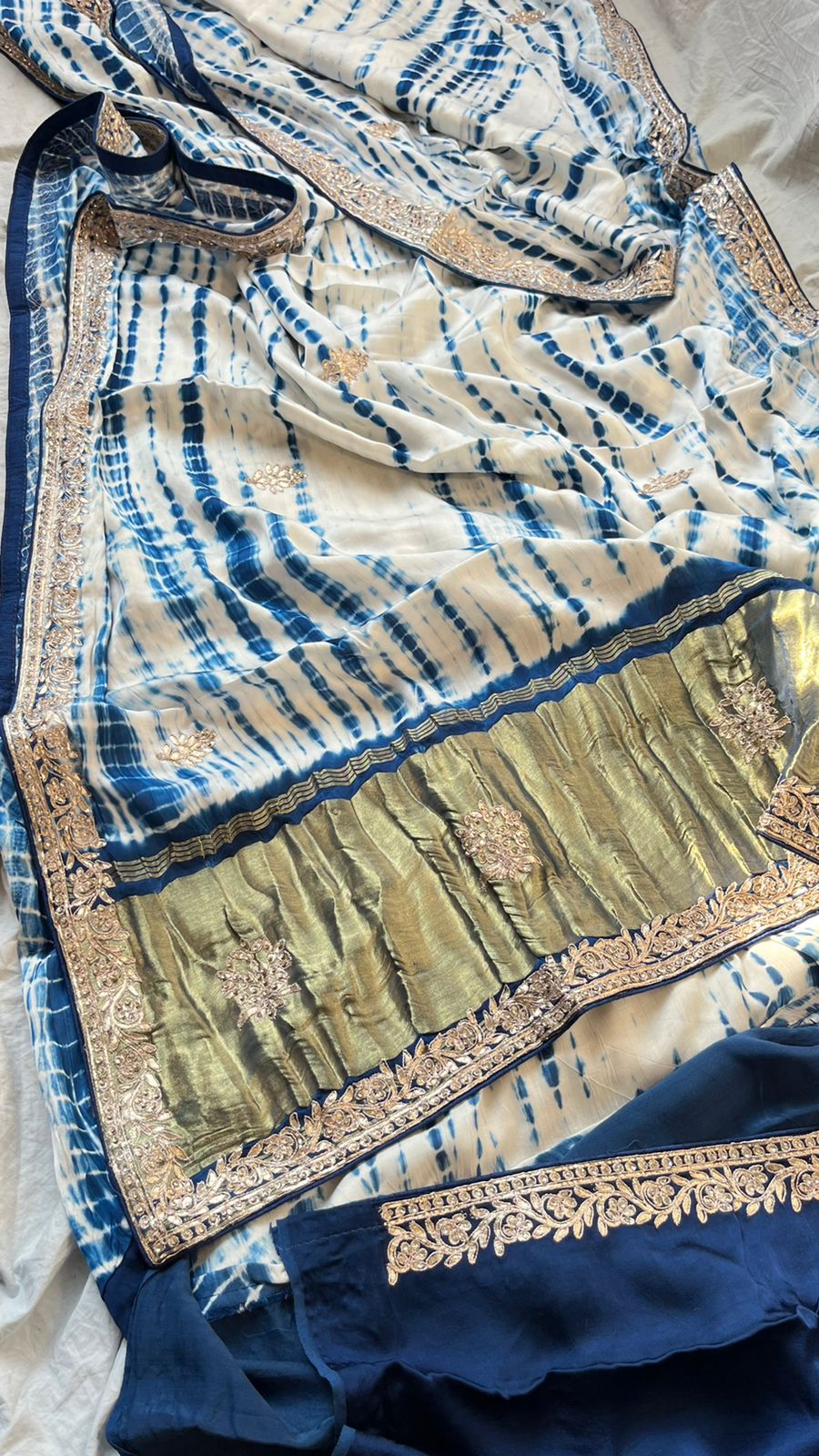 Gajji silk gottappati saree