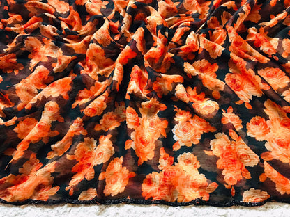 Spring floral printed saree