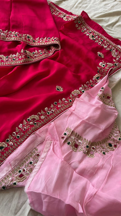 Ravisha munga silk saree beautiful sarees