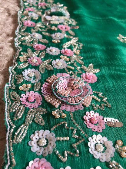 Lavika elegant chinon embroidery saree