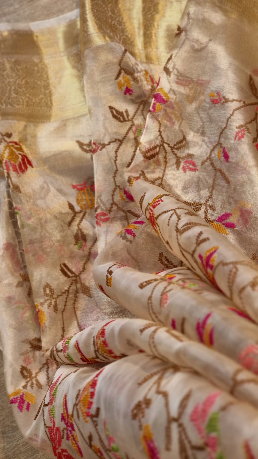 Miami tissue organza silk saree