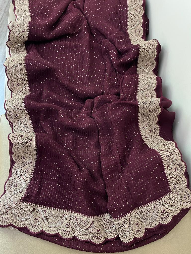 Liama gorgette sequence sarees
