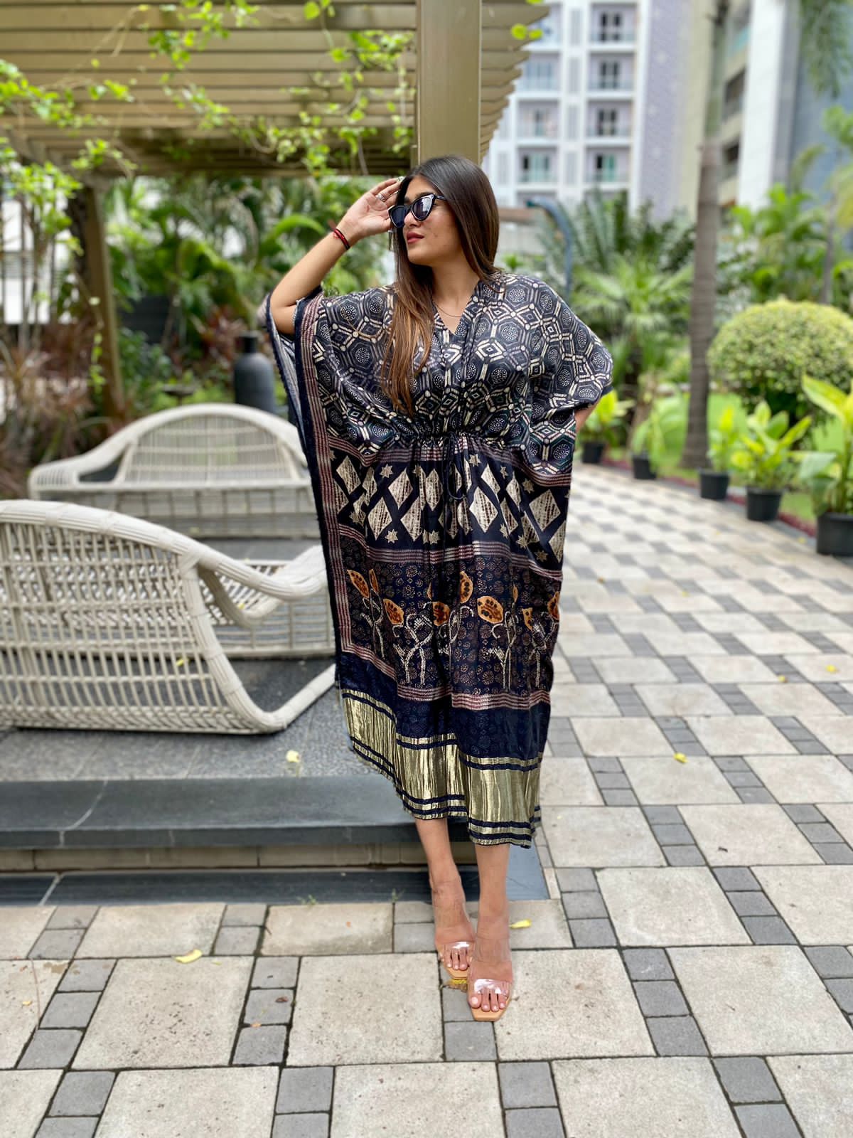 Labina premium gajji silk kaftan