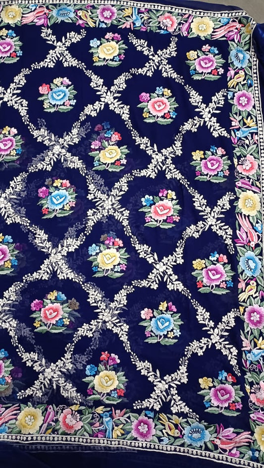 Royal Indian Parsi Gara saree