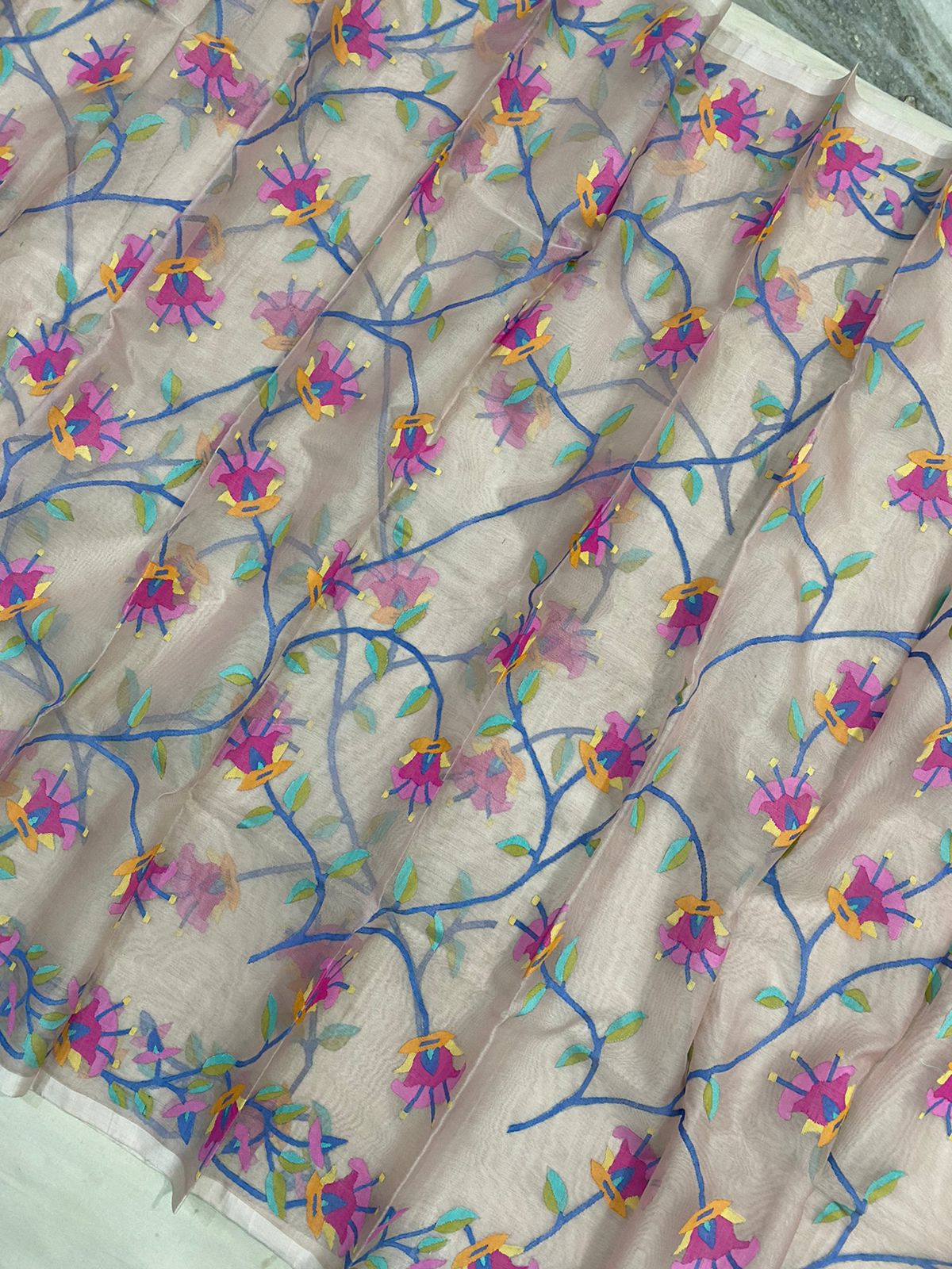 Lovika handwoven Muslim jamdani saree