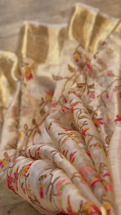Miami tissue organza silk saree