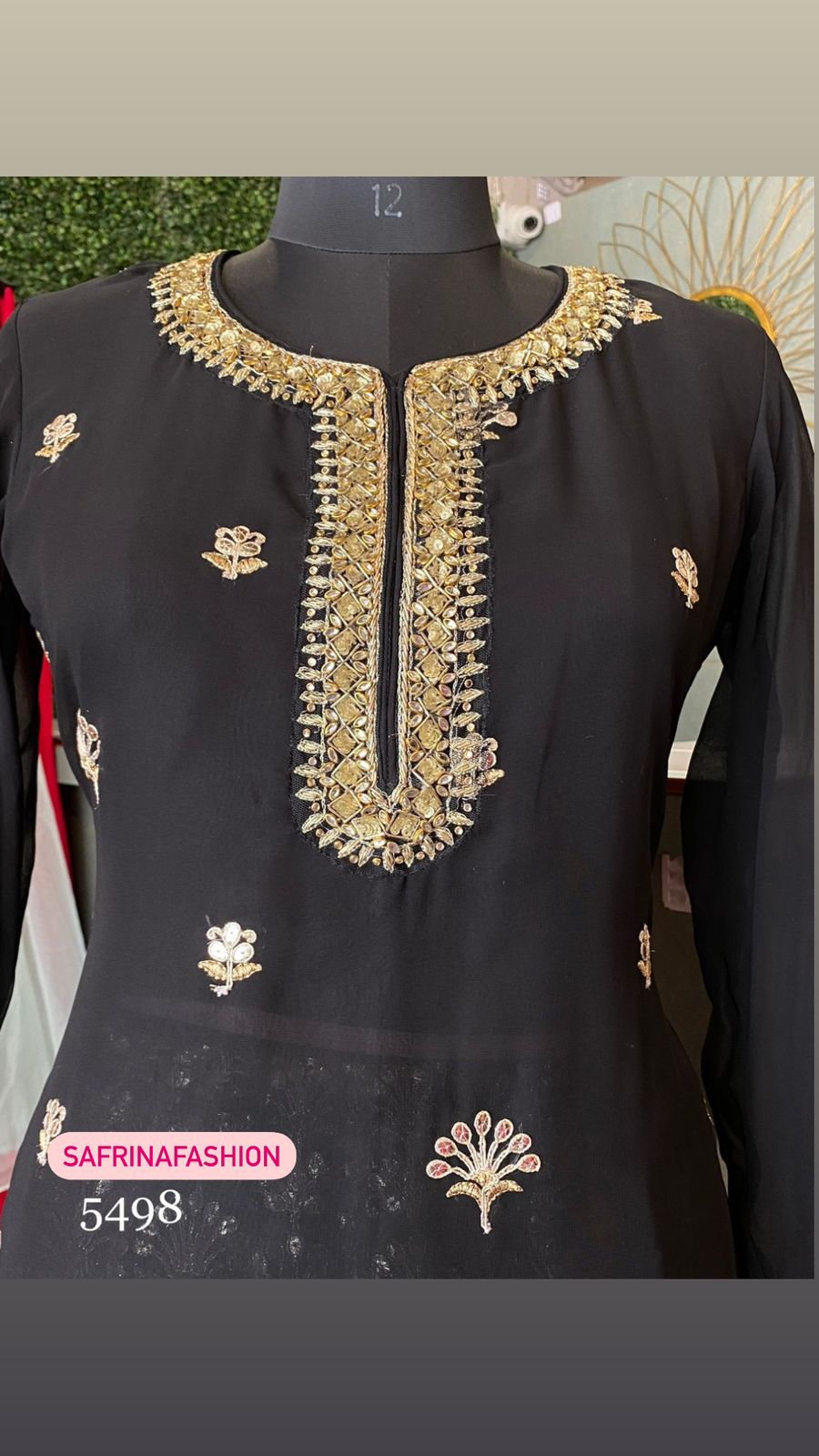 Black beauty kurta dress