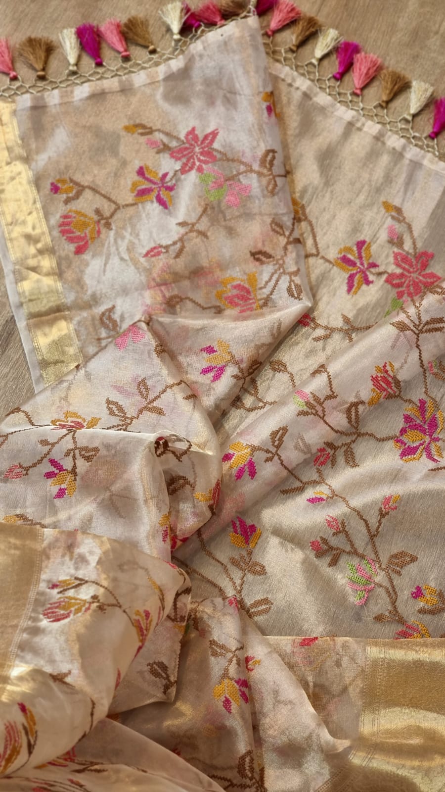 Miami tissue organza silk saree
