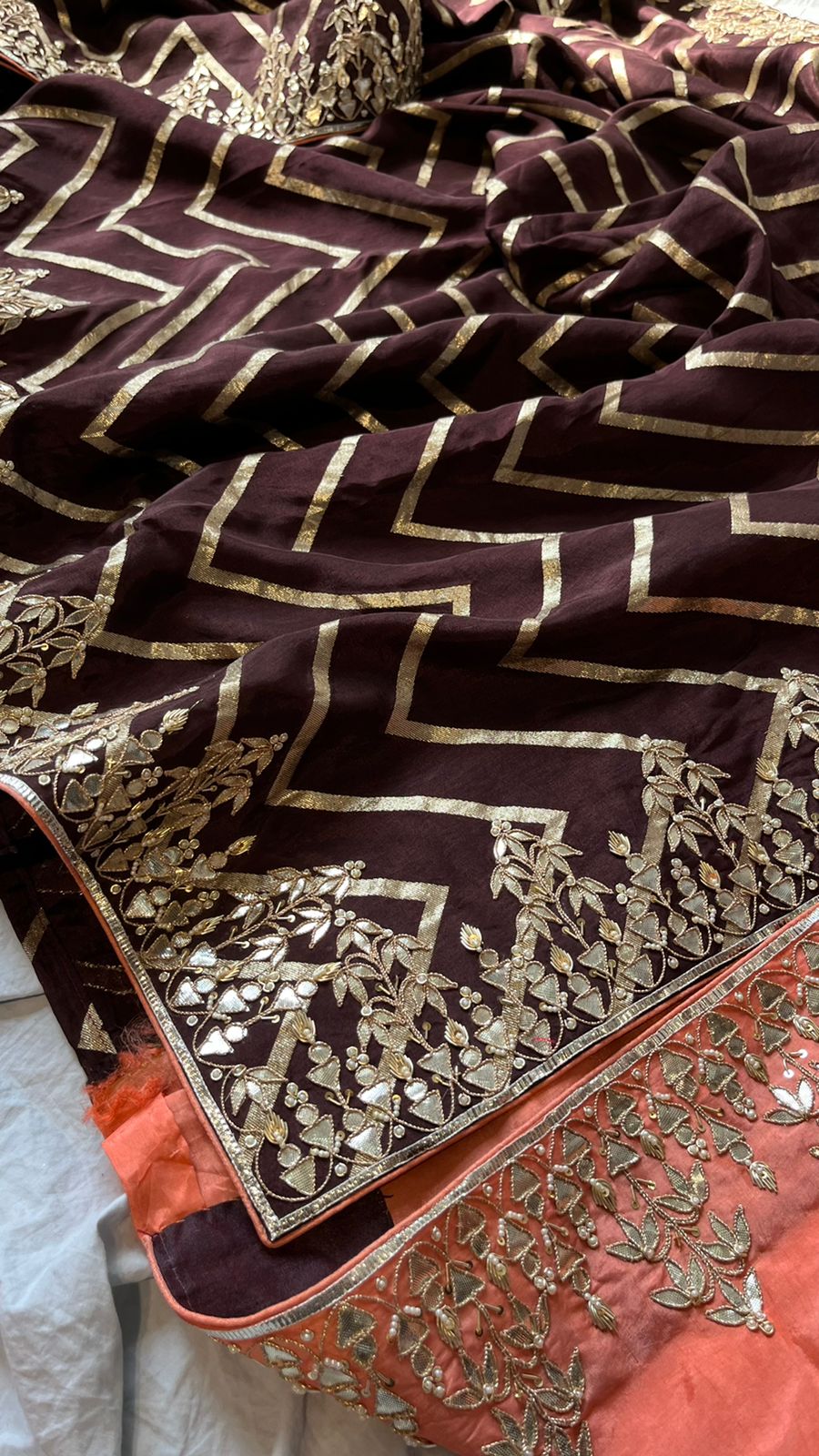 Banarsi Munga gottapatti saree