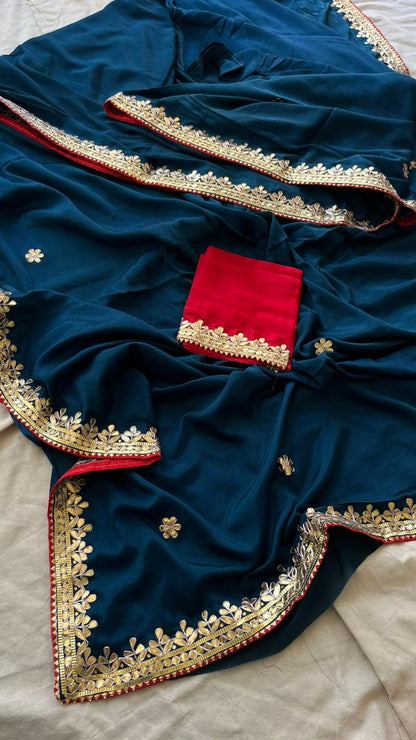 Lipika chinon gottapatti Indian saree