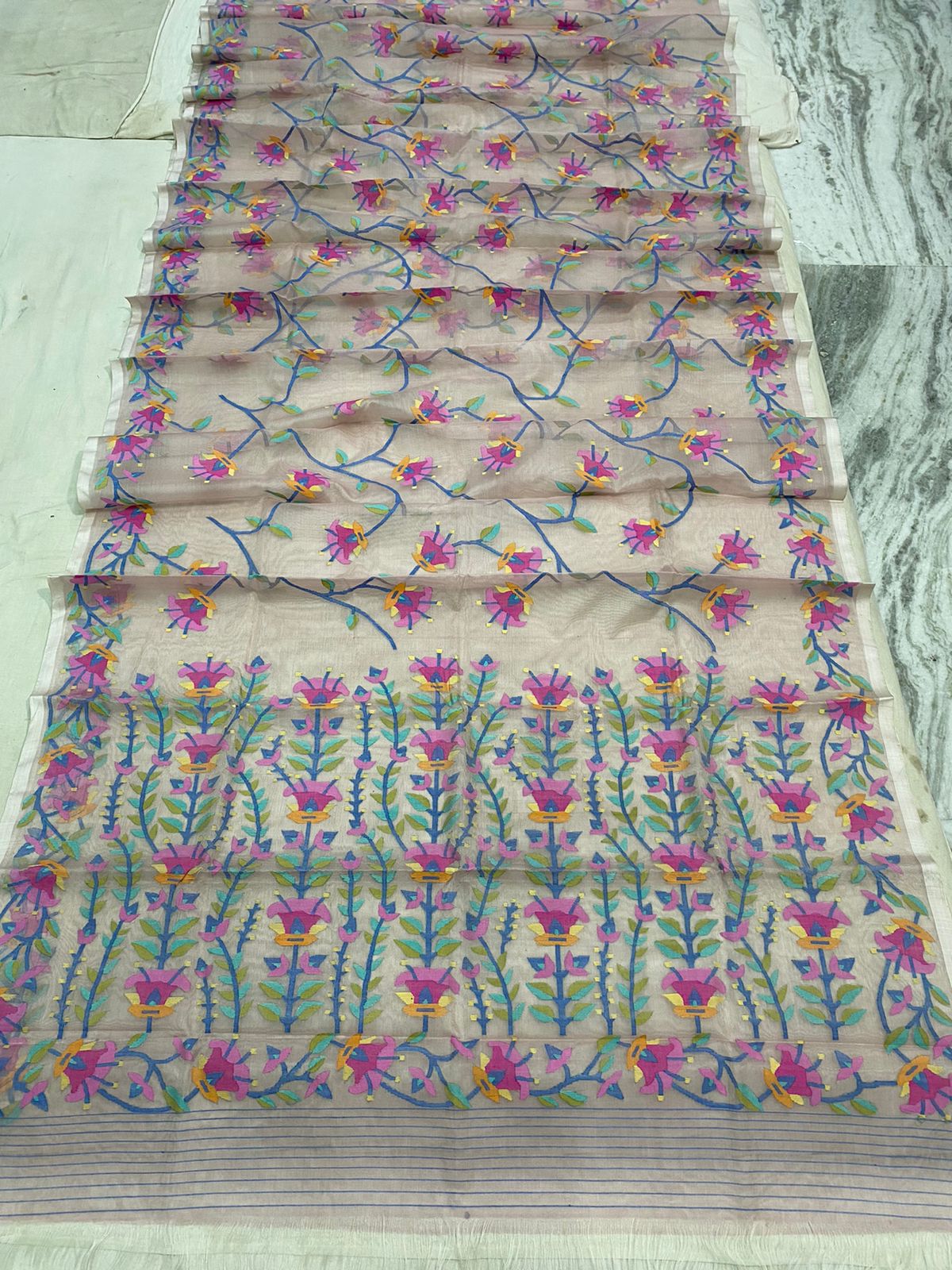 Lovika handwoven Muslim jamdani saree