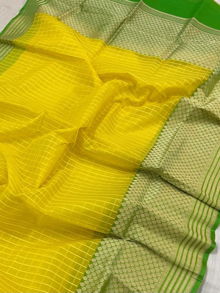 Lavisha Banarsi Kora saree