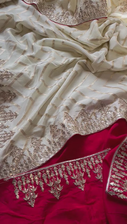 Banarsi Munga gottapatti saree