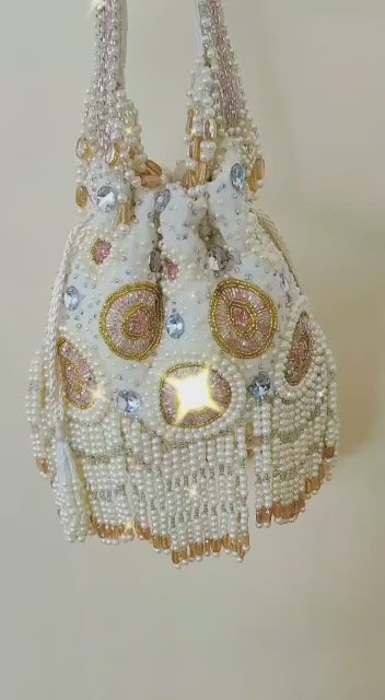Ramzaan pearl embroidered potli