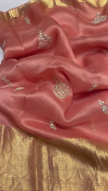 Kanchi organza saree