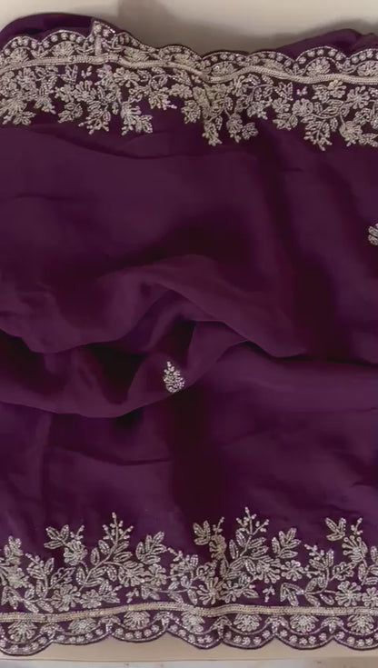 Yashsavi gorgette Indian saree