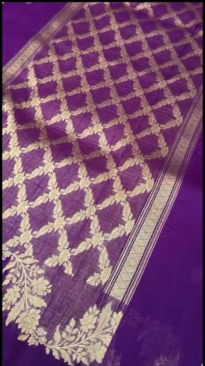 Kora handloom Banarsi saree