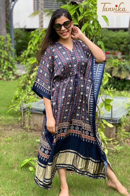 Nazakat gajji silk kaftan