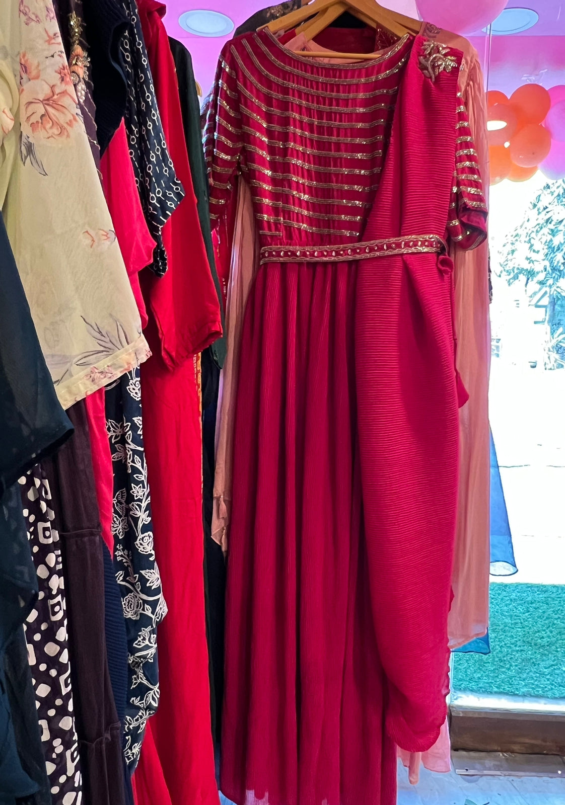 Valentine inspired pink dress