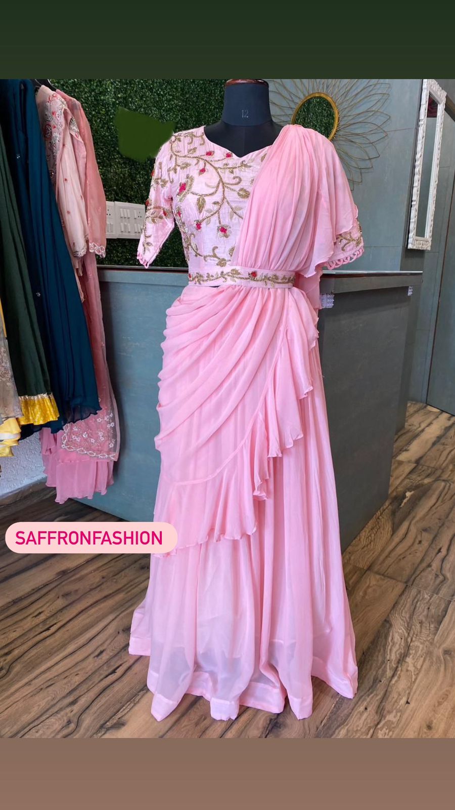 Pinkilla indowestern dress