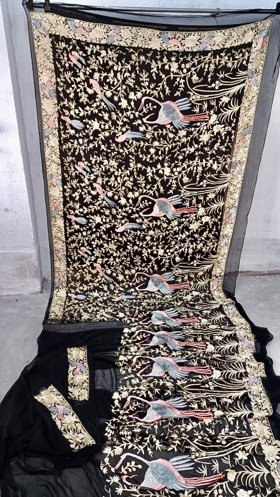 Vania gorgette saree Parsi saree Parsi Gara saree