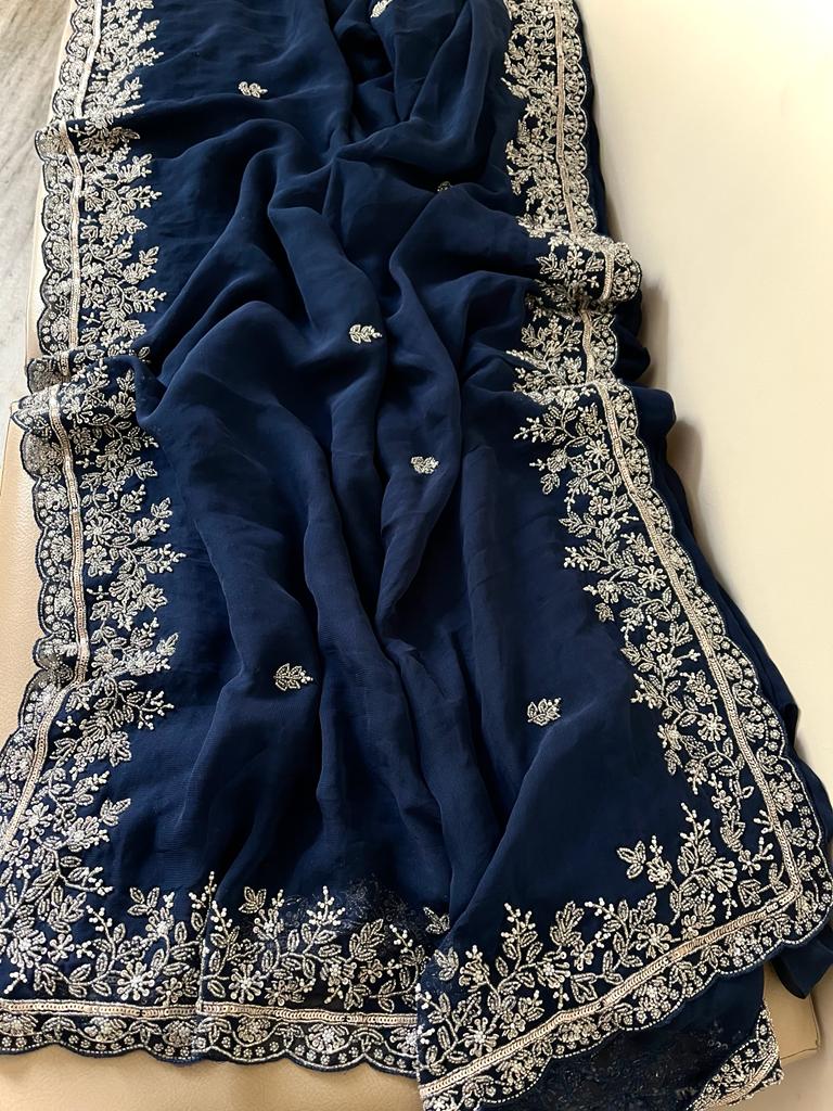 Yashsavi gorgette Indian saree