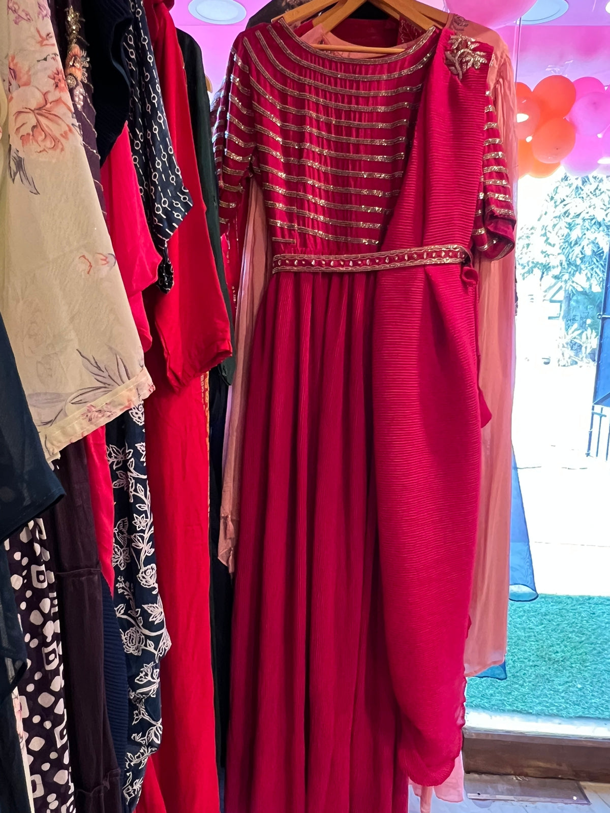 Valentine inspired pink dress