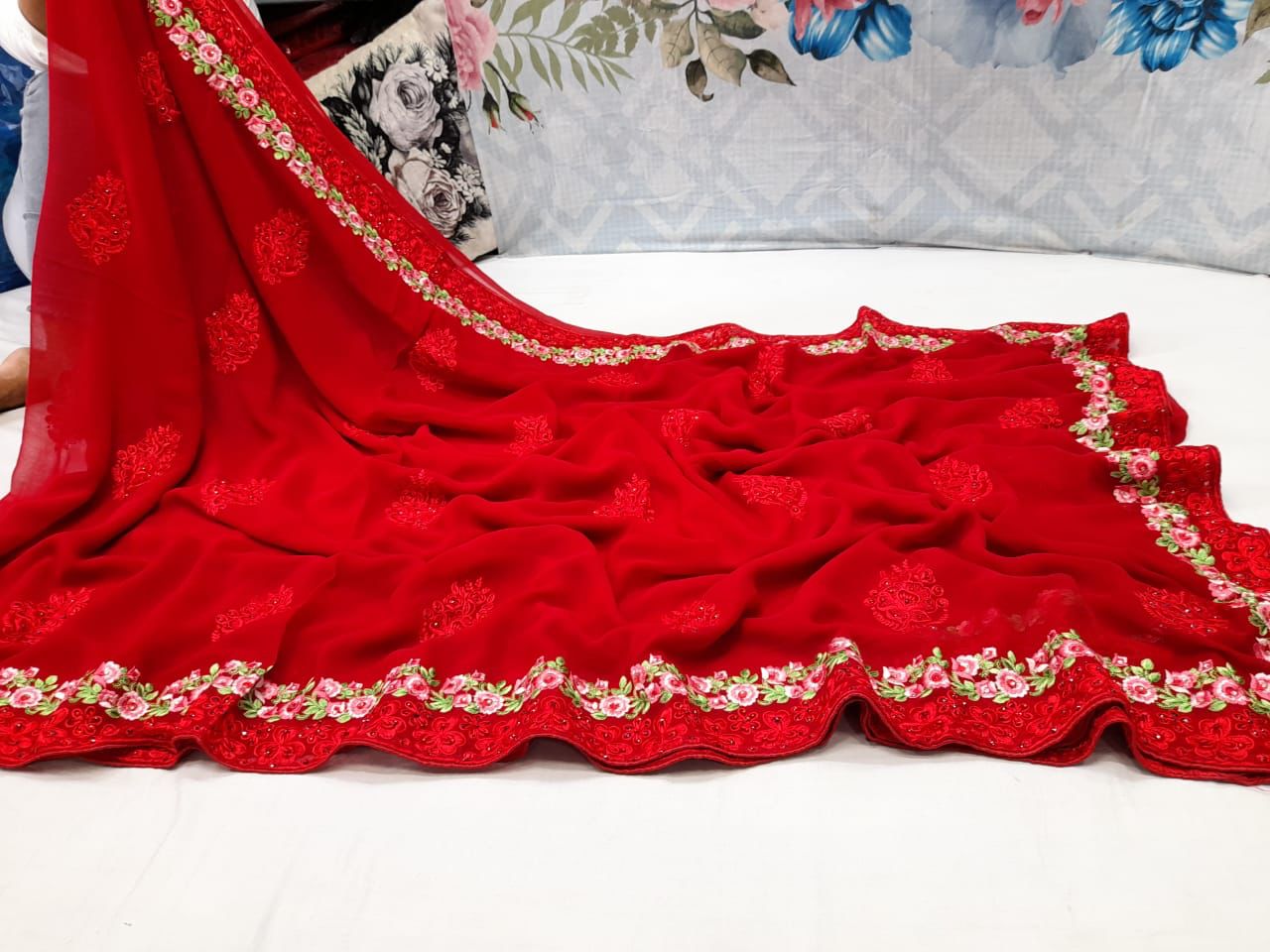Farzania gorgette saree