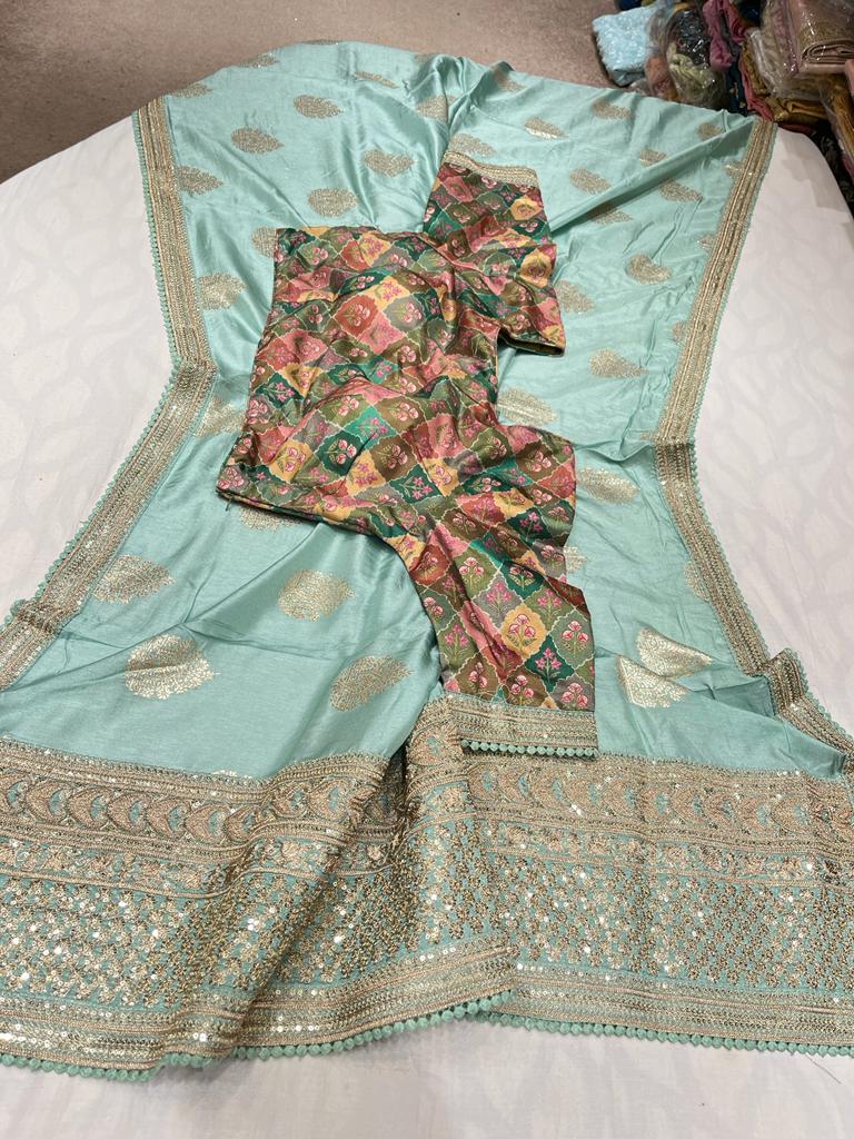 Harmoine monga silk saree