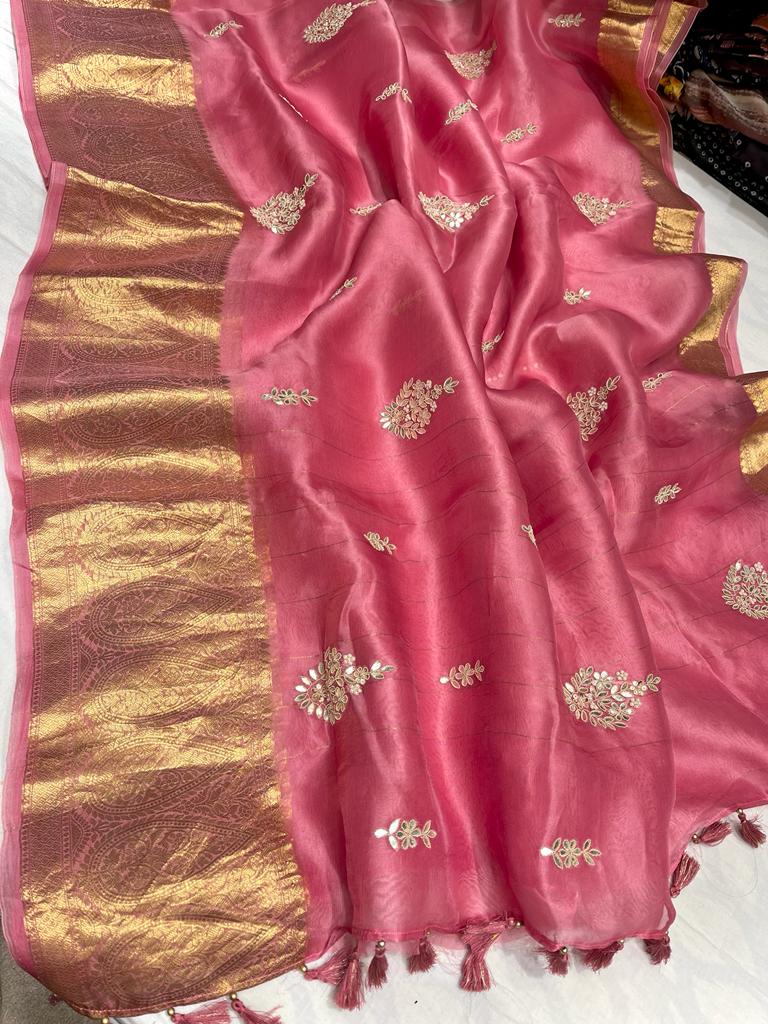 Kanchi organza saree