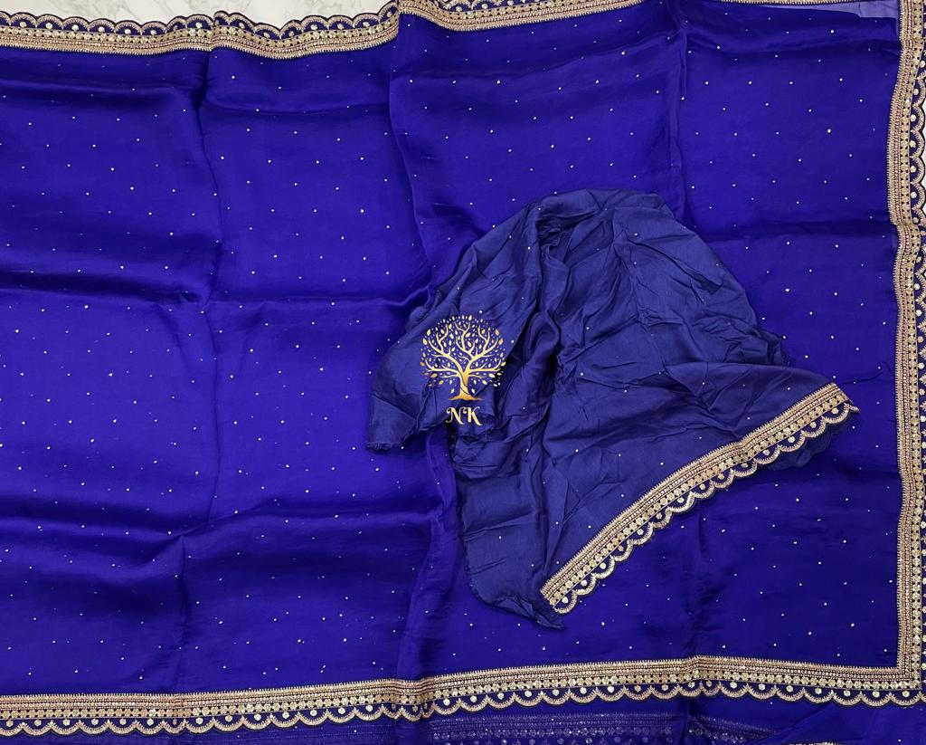 Organza silk trendy saree