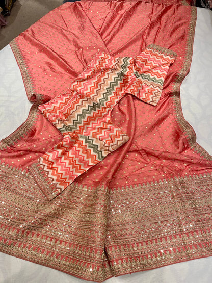 Rashvi printed moonga saree
