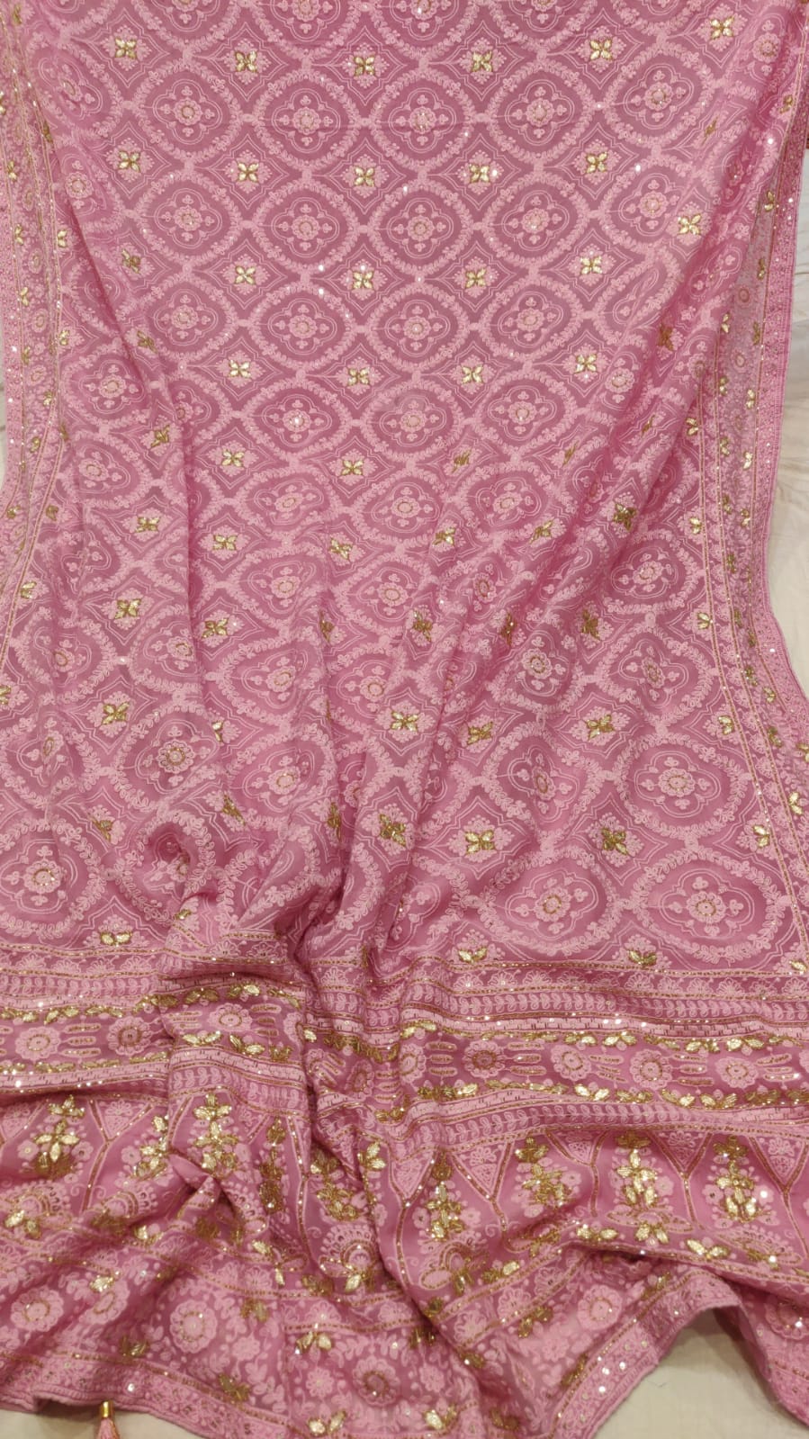 Maliva chikankari beautiful saree