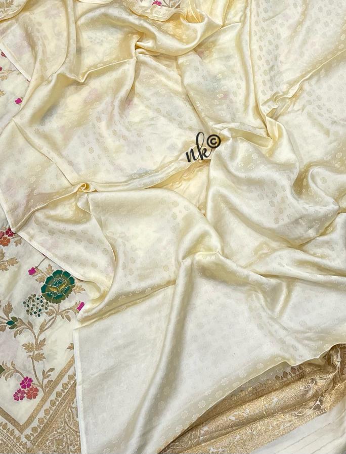 Silky Banarasi Meenakari saree