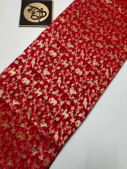Kamisha khaddi gorgette saree