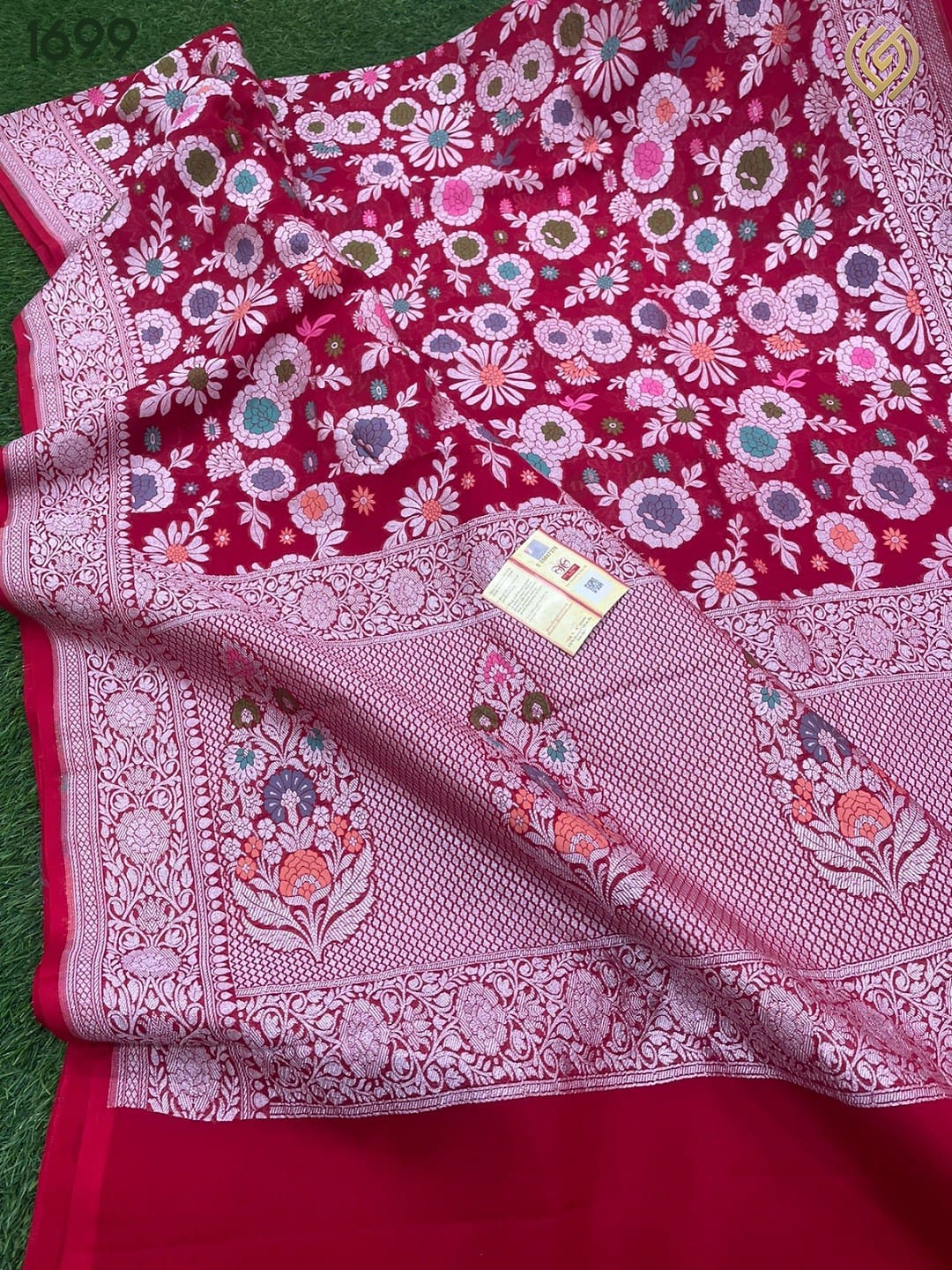 Shubho khaddi tifli gorgette saree
