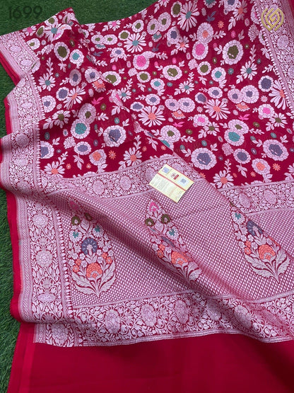 Shubho khaddi tifli gorgette saree